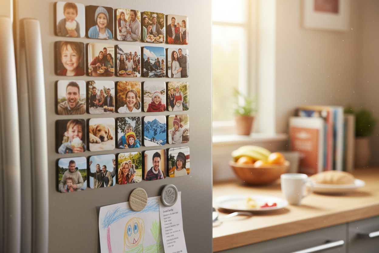 Lively Fridge Photo Magnets Banner